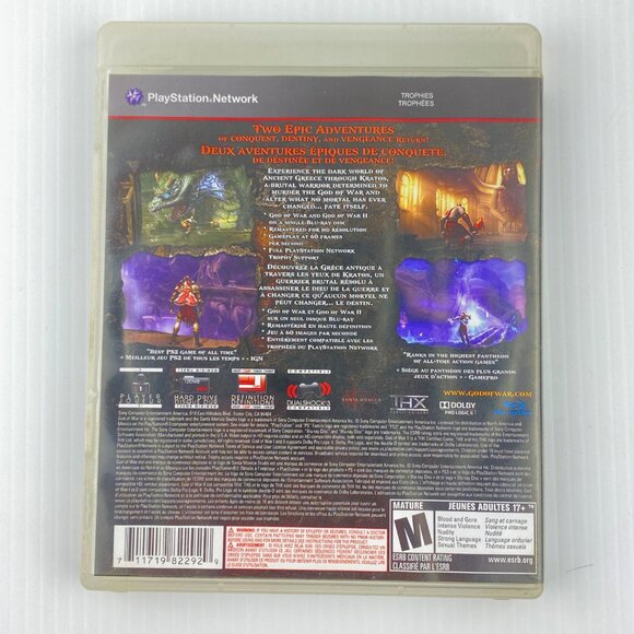 God of War Collection PS3 Video Game 2009 Case Booklet Disc Rated Mature - Picture 3 of 8